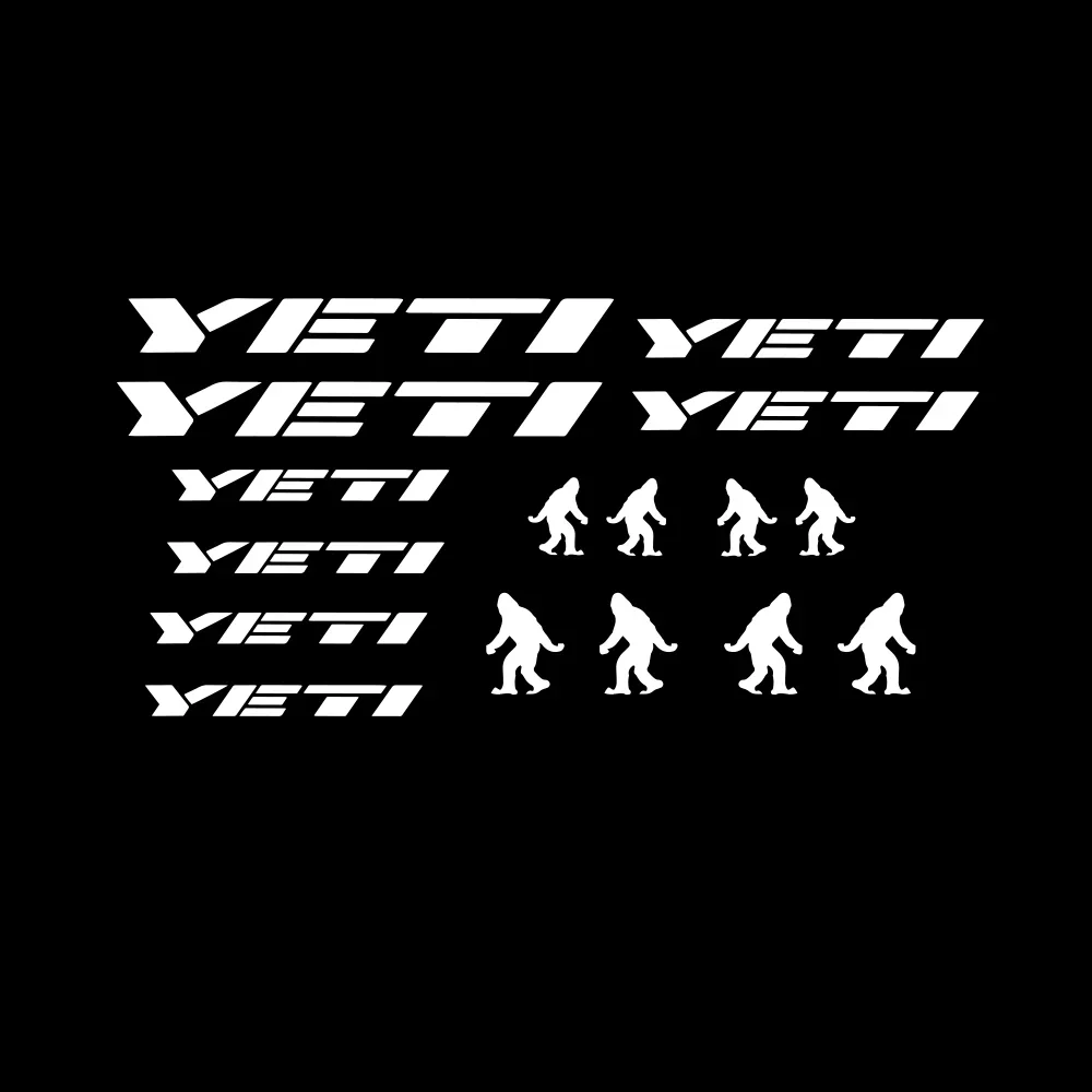 Mountain Biking Stuff - YETI 자전거용 방수 비닐 컷 스티커