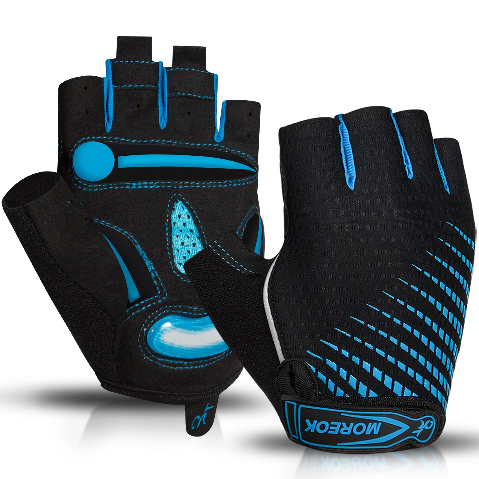 Mountain Biking Gloves Mens - MOREOK 사이클링 장갑, 통기성 자전거 장갑,