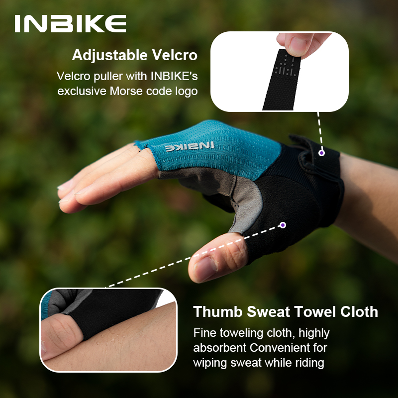 인바이크 여름용 자전거 장갑 하프핑거 충격흡수 MTB  - Mountain Biking Gloves Mens 리뷰 및 가격