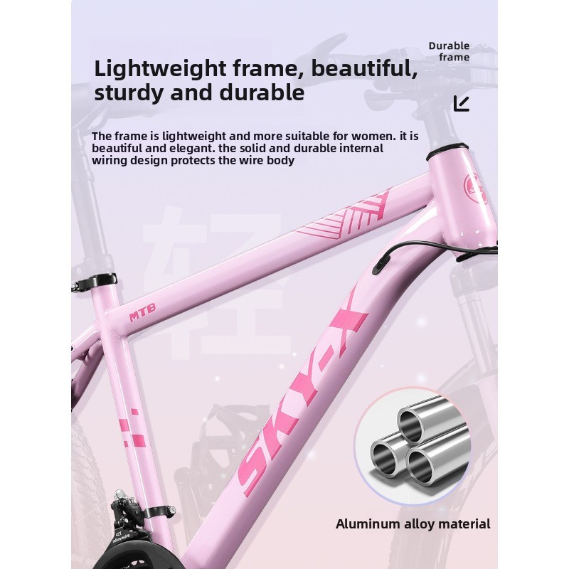 산악 자전거 성인 여성용 가변 속도 청소년용 고속도로  - Mountain Biking Youth 리뷰 및 가격