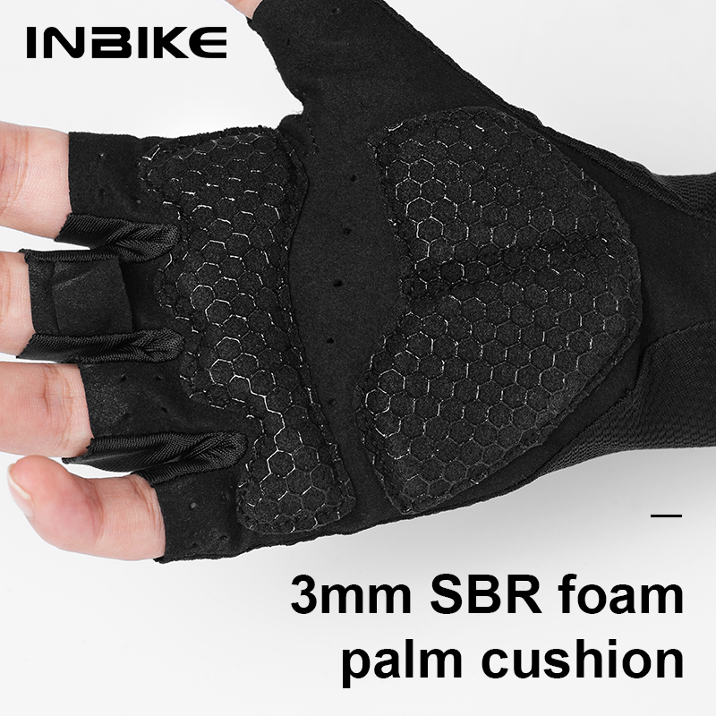 INBIKE 사이클링 장갑, 젤 패드 반 손가락 충격  - Mountain Biking Gloves Mens 리뷰 및 가격