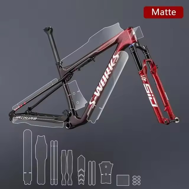 로드 바이크 프레임 데칼 투명 스크래치 방지 보호 스티 - Mountain Biking History 리뷰 및 가격