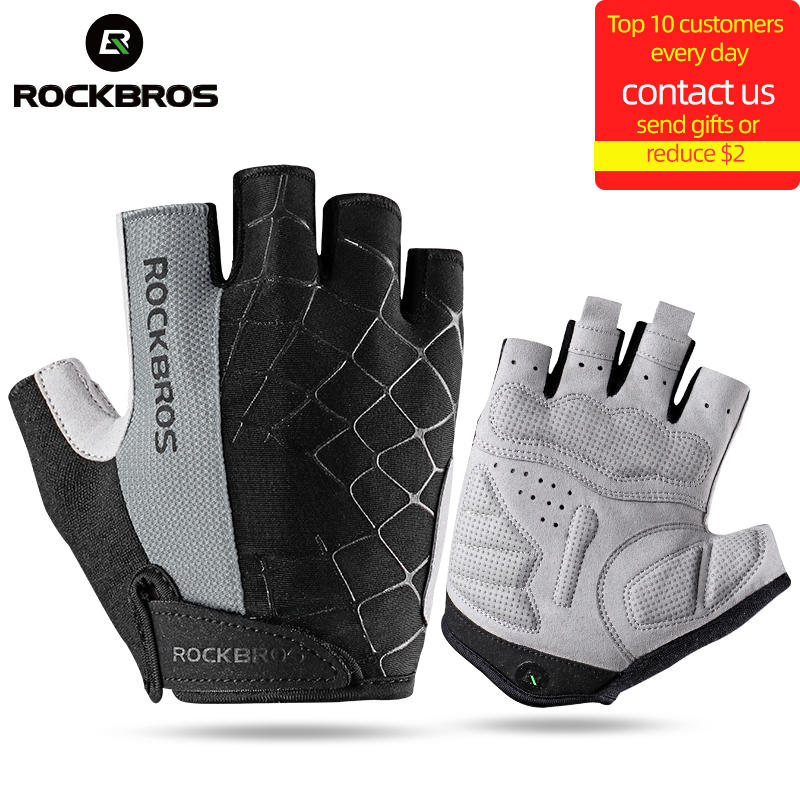 ROCKBROS 사이클링 자전거 장갑 반 손가락 충격  - Mountain Biking Gloves Mens 리뷰 및 가격