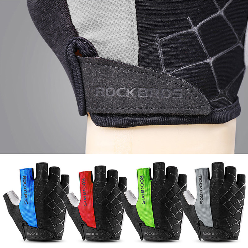 ROCKBROS 사이클링 자전거 장갑 반 손가락 충격  - Mountain Biking Gloves Mens 리뷰 및 가격