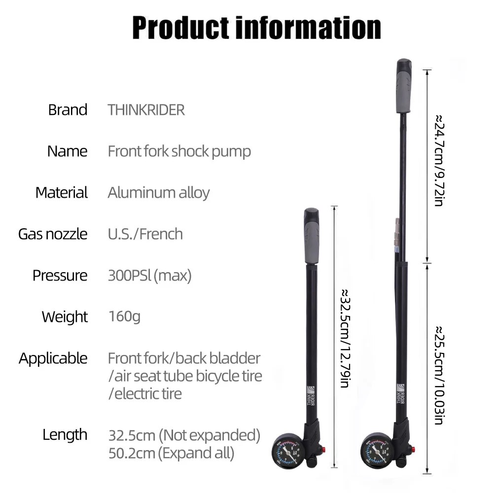 ThinkRider 포크 및 리어 서스펜션 충격 흡수  - Shock Pump Suspension 리뷰 및 가격